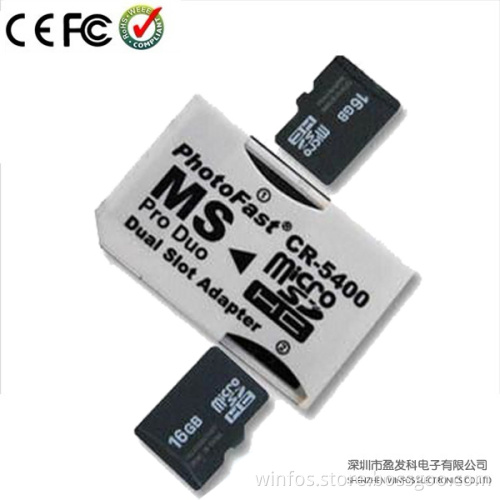 Winfos, Dual Slot Photofast CR-5400 Microsd (HC) to Ms PRO Duo Adapter